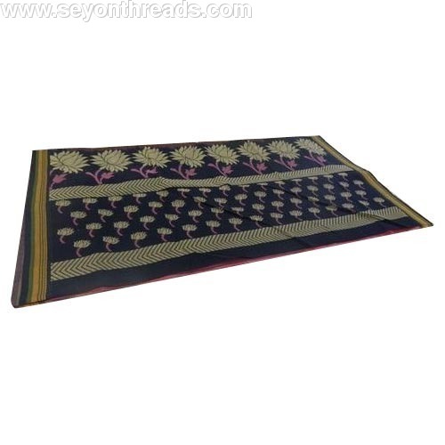 फैंसी हथकरघा कपास की साड़ी