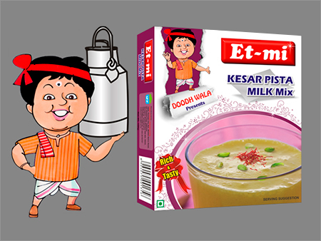 केसर पिस्ता दूध मिश्रण