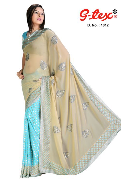 कढ़ाई वाली साड़ी निर्यातक