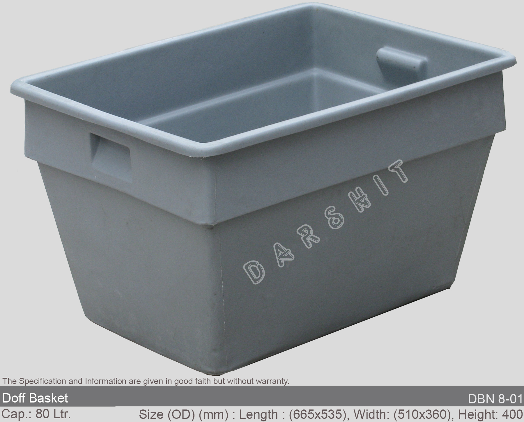 Sintex Doff Nestable Baskets Application: Material Storage Crate