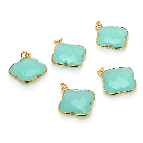 एक्वा कैल्सेडनी रत्न लटकन