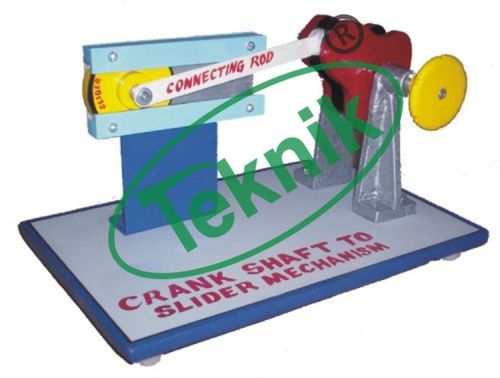 Crank Shaft To Slider Mechanism - Color: Blue White