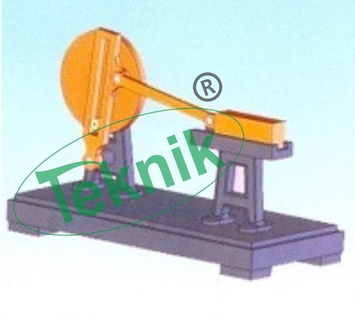Inversion Of Single Slide Crank Mechanism - Color: Yellow Grey