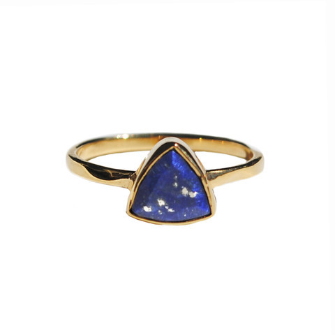Pear Lapis Lazuli Gemstone Ring