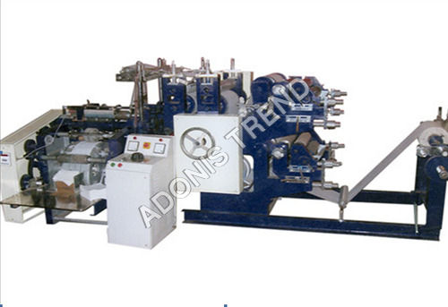 White And Blue Paper Napkin Making Machine