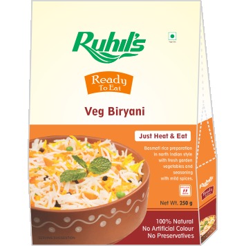 खाने के लिए तैयार VEG बिरयानी