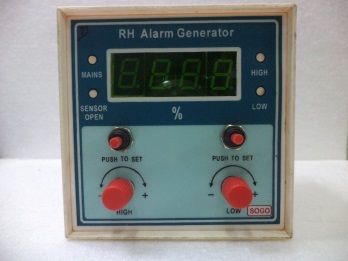 Cream And Blue Rh Alarm Generator