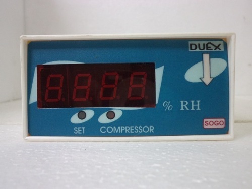 RH Controller - Mild Steel 96x48x150mm | Cream and Blue Color, 24 Volt for Dehumidifier Applications