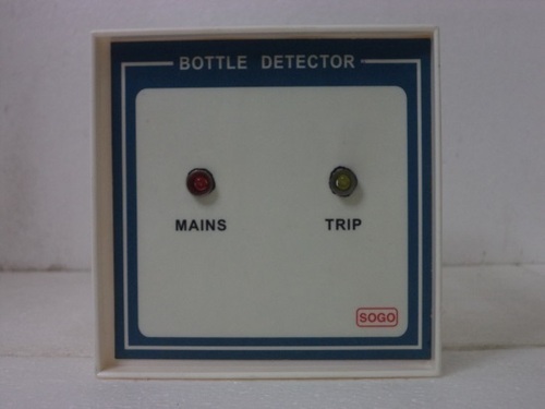 Cream And Blue Bottle Detector