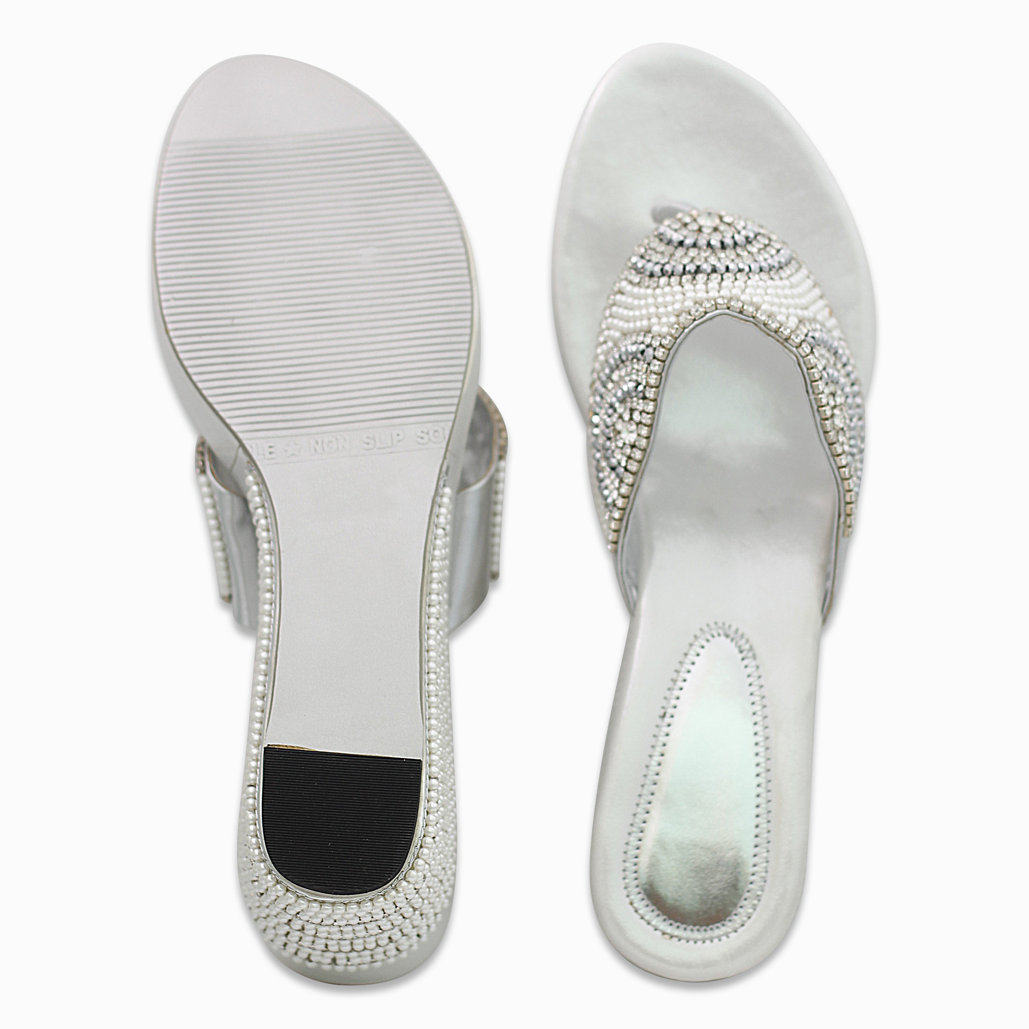Handmade Designer Silver Sandal