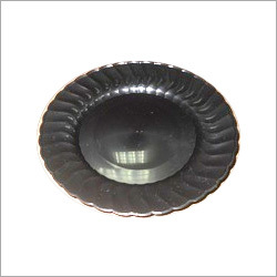 गोल प्लास्टिक की थाली