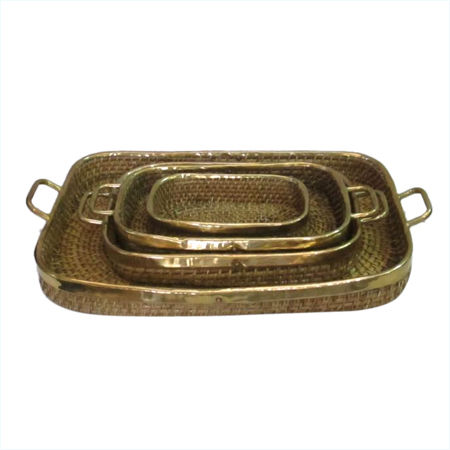 Cane Rectangular Tray