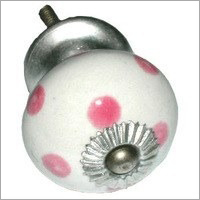 Polka Dot Ceramic Knob