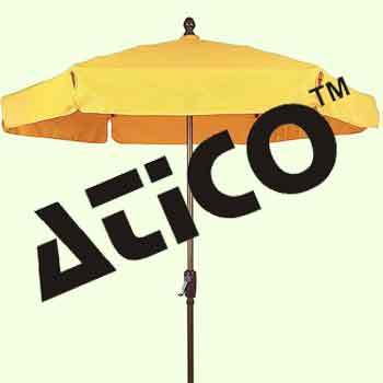 Garden Survey Umbrella - Steel Pole 1.5m & 2m Diameter , Tilting Type for Enhanced Shade