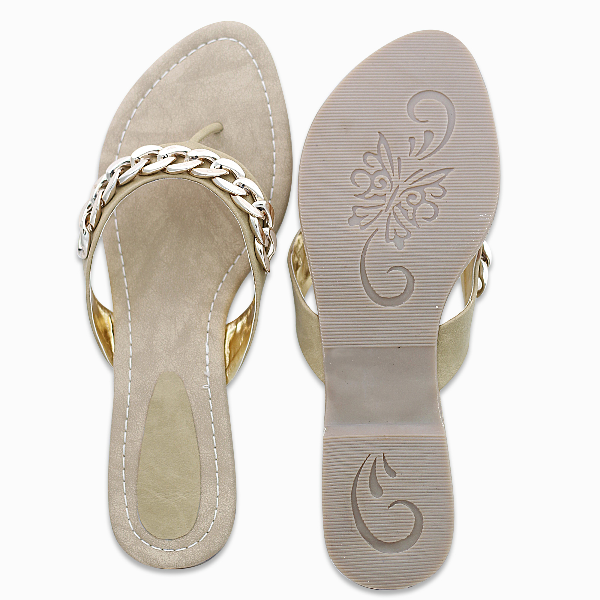 Designer Golden Slip On