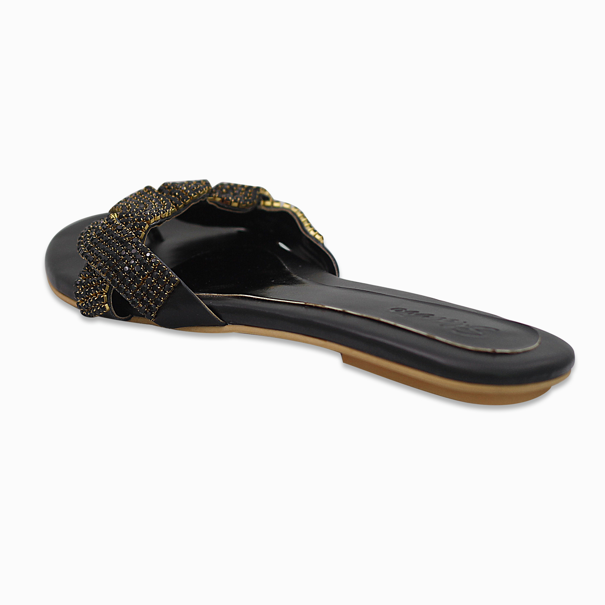 Designer Black Slip On