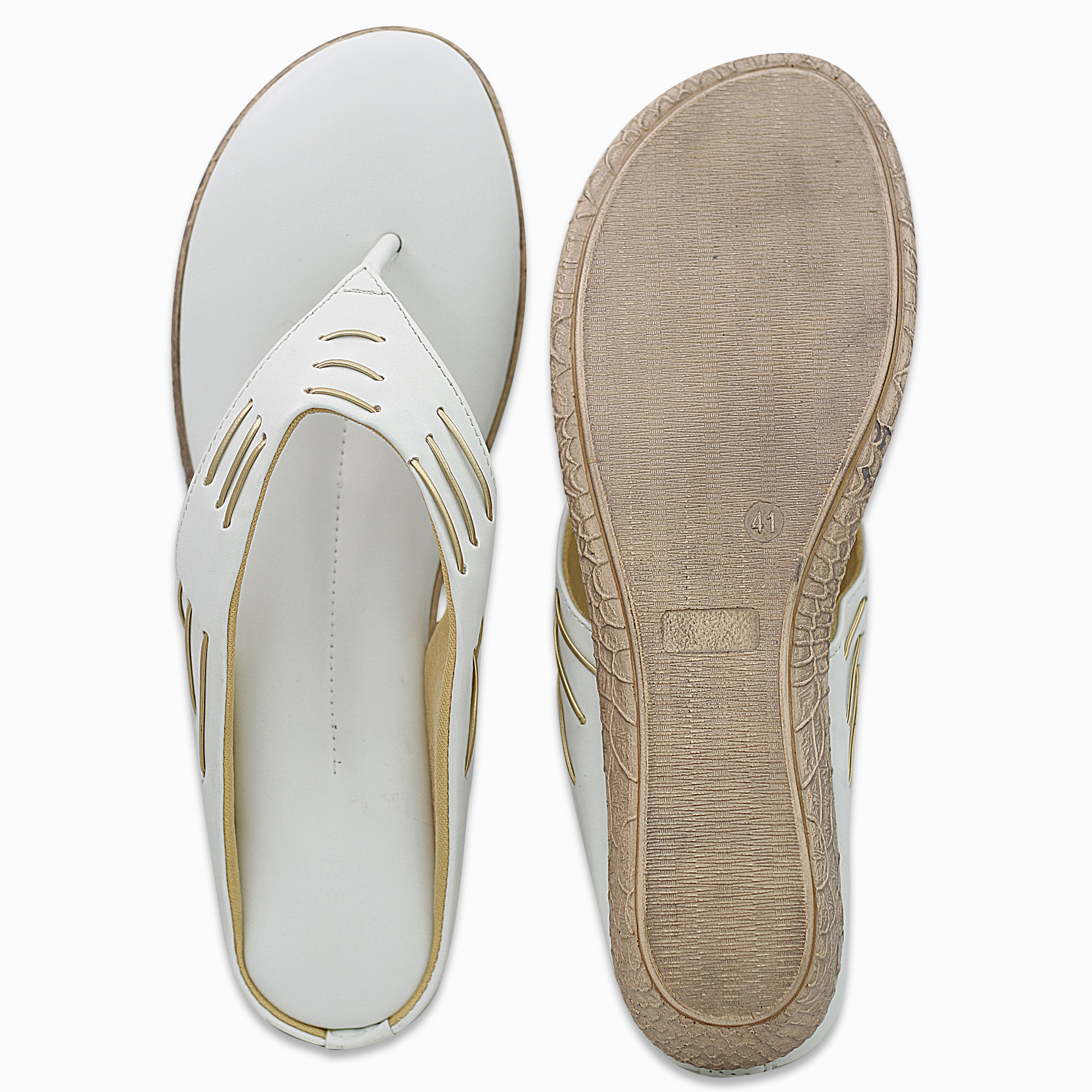 Designer White Daily Wear Slip On