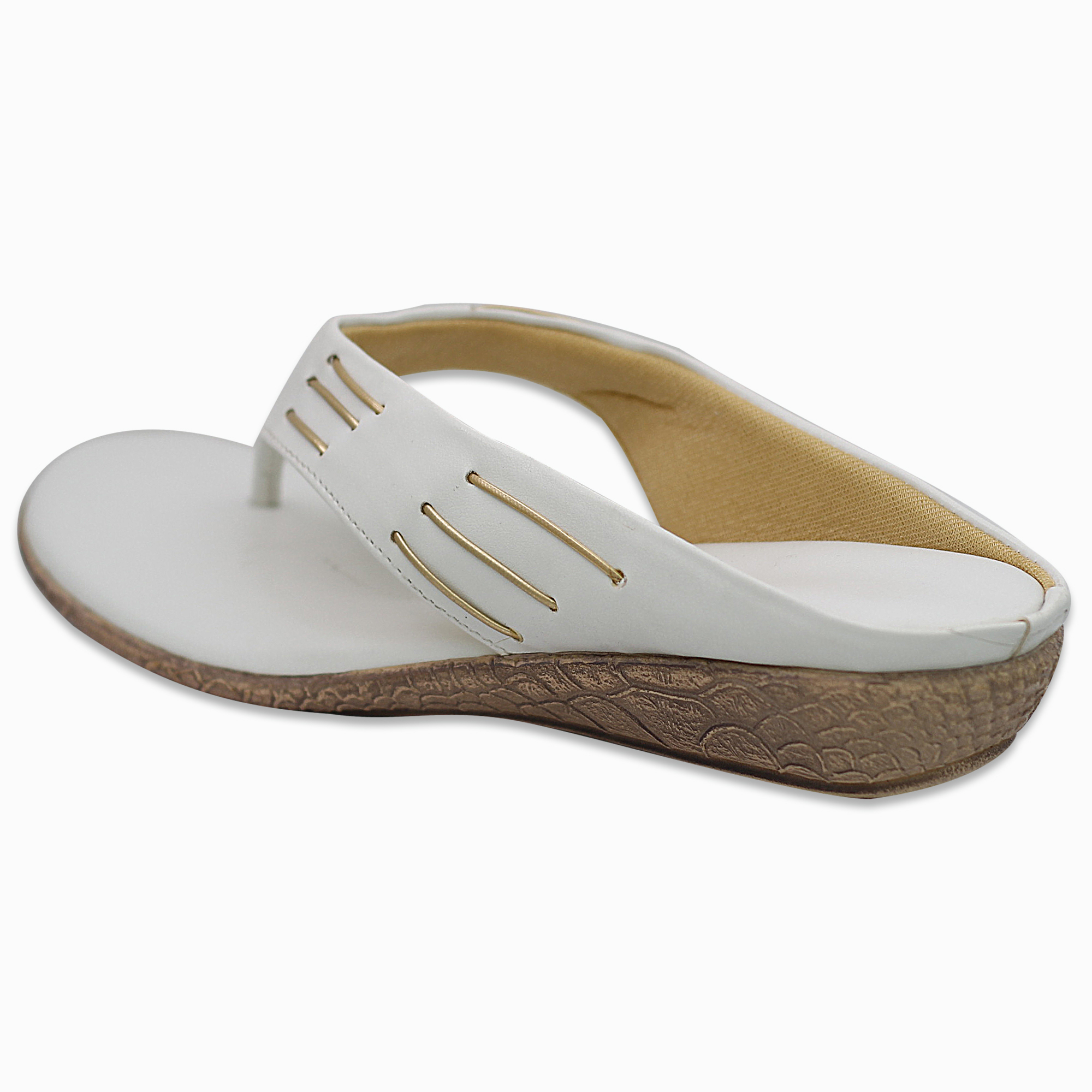 Designer White Daily Wear Slip On