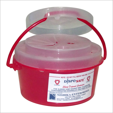 Disposal Medical Sharps Container - Plastic, 5-7l, Red | Lightweight, Eco-friendly, Durable Design
