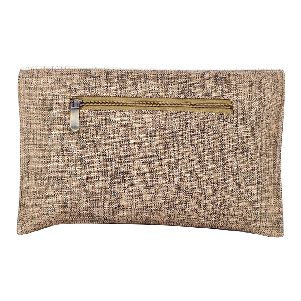 Handmade Designer Golden Clutch