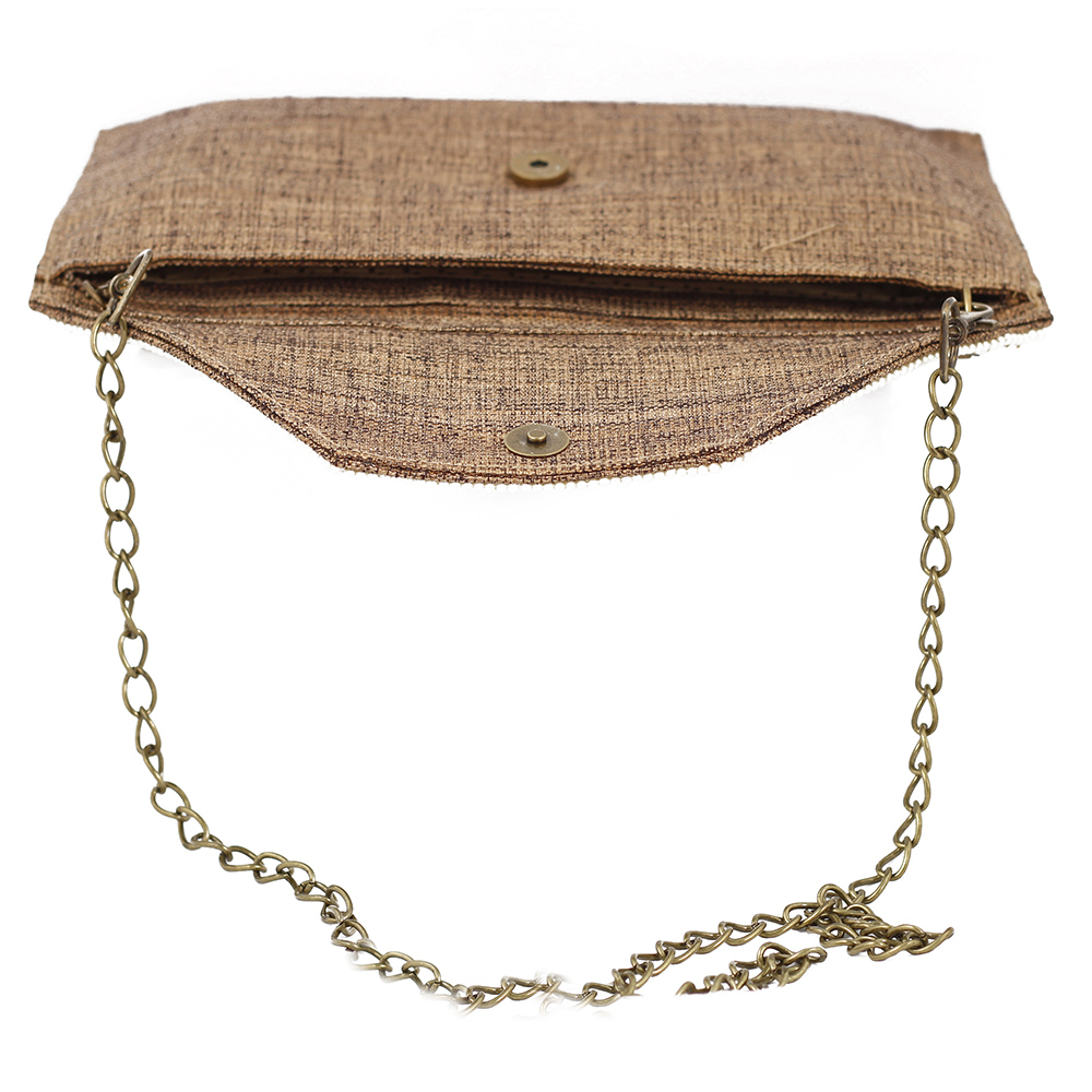 Handmade Designer Golden Clutch
