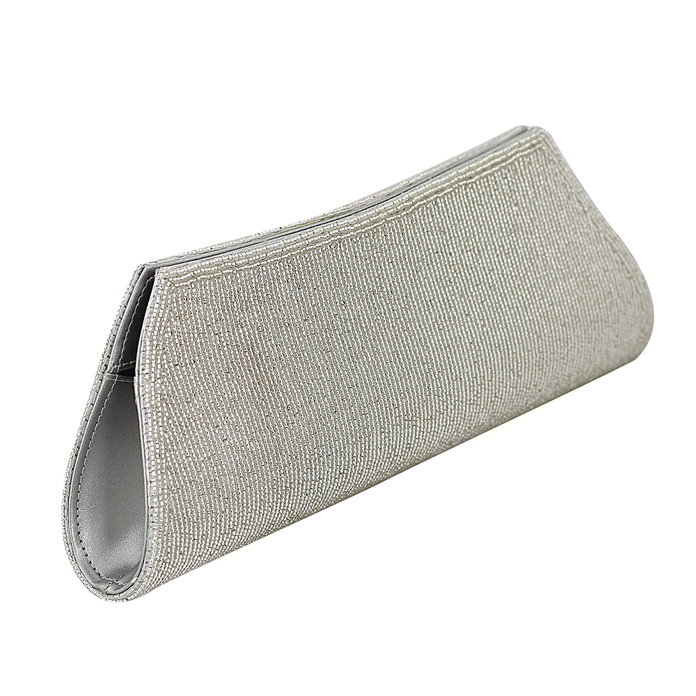 Handmade Silver Clutches - Variable Dimensions, Magnetic Closure | Elegant Design, Single Zip Compartment, Party Perfect
