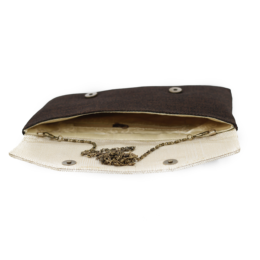Designer Brown Clutch