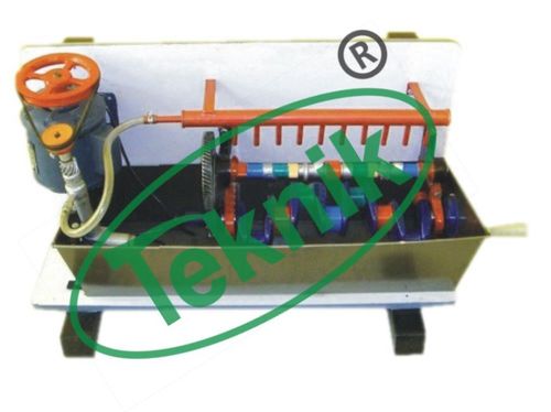 Lubrication System Model - Dissectible Metal Stand with Actual Working Parts | Educational Tool for Automobile Engineering