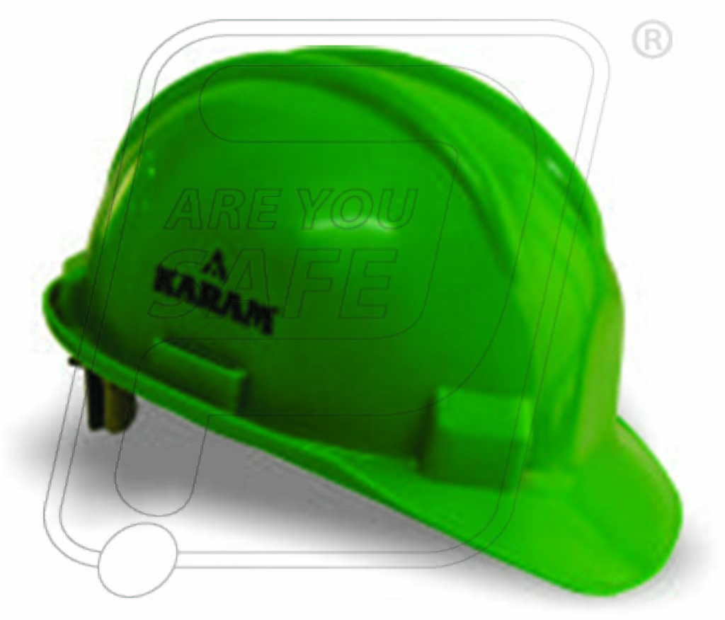 Safety Helmet With Ratchet Adjustment