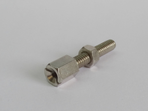 Silver Brass Standoff Bolt & Nut