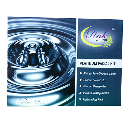 Platinum Facial Kit - Five-Piece Natural Ingredients Set for Oily Skin | Deep Cleansing, Exfoliation, Revitalizing, Radiant Look