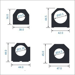 एल्युमिनियम दरवाज़ा क्लोज़र सेक्शन