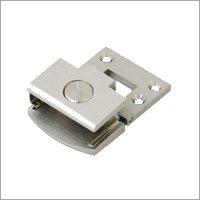 Brass Glass Hinges - Screw Mounted, Silver Finish | Premium Quality, Corrosion Resistant, Ideal for Glass Doors and Cabinets