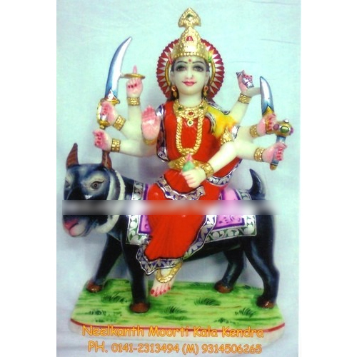 पर्यावरण के अनुकूल बकरासुरी देवी की प्रतिमा