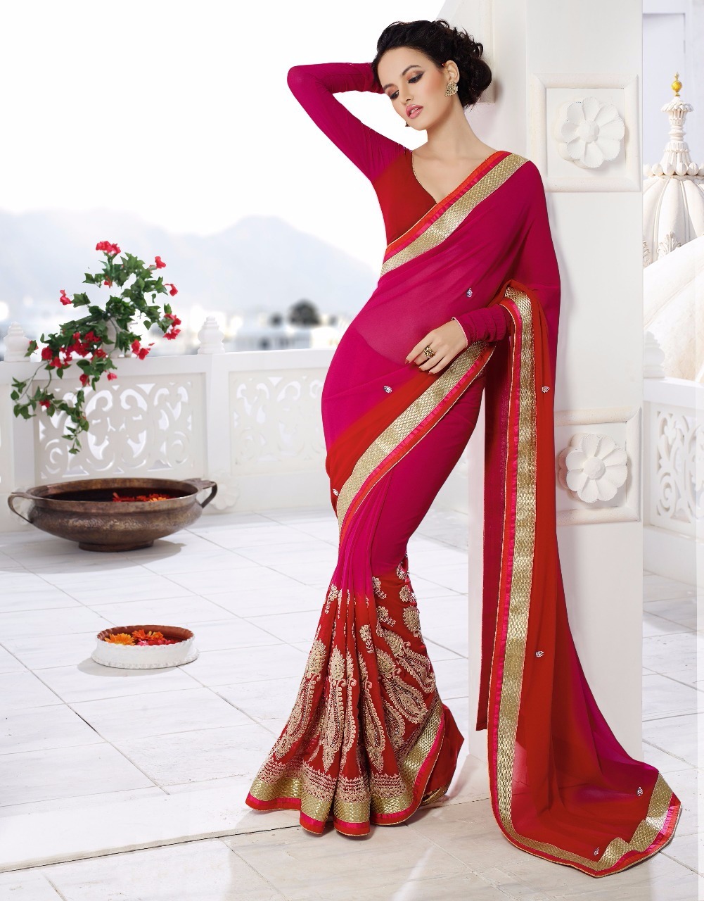 Fancy Work Sarees