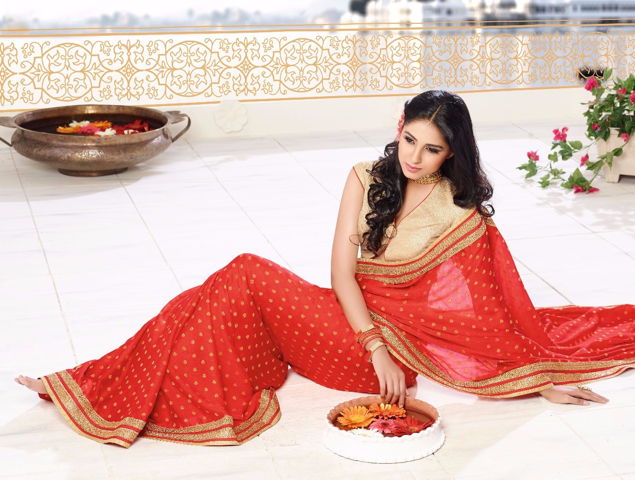Fancy Work Sarees