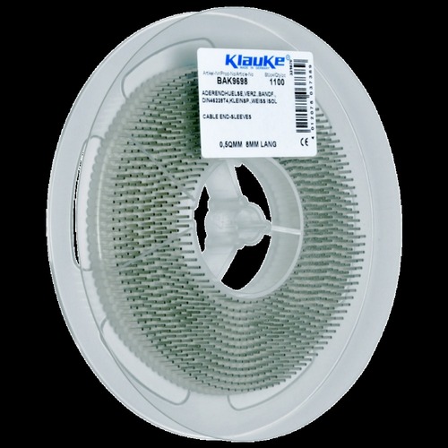Insulated cable end-sleeves, small coil