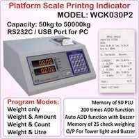 Platform Scale Receipt Printing Indicator
