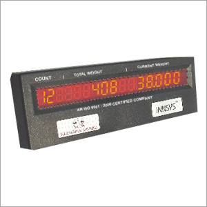 16 Digit Booth Display - Plastic, Compatible With All Innsys Weighing Scales, Ip 55 Rating, Add & Count Function