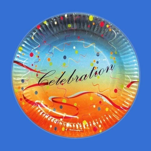 Printed Paper Plates - 9 Inches Round, Eco-friendly Paperboard, Full Color Vibrant Prints, 0.2mm Thickness, Convenient & Durable Design