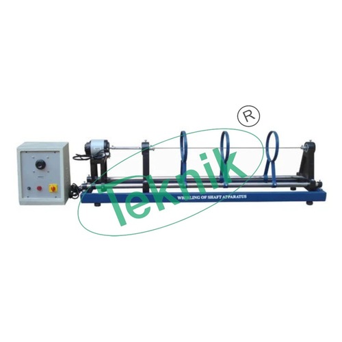 Whirling of Shaft Demonstrator Unit - Sturdy M.S. Frame, 2m x 0.5m Floor Area | Variable Speed Motor, Multiple Bearing Configurations, Vibration Analysis Capabilities