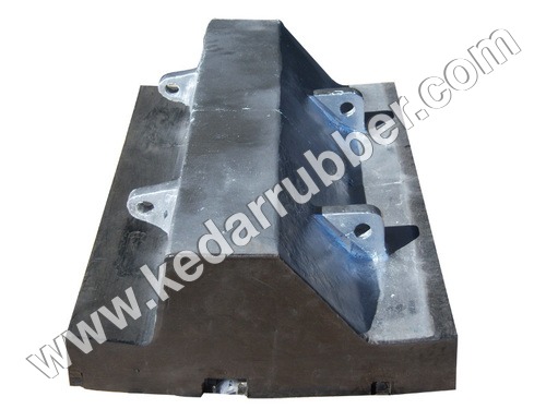 Metal Bonded Rubber Liner - Color: Black