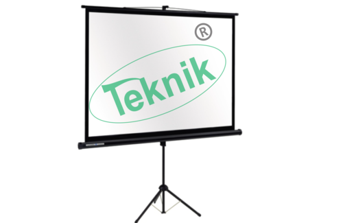 Mobile Screen For Projection - Adjustable Inclination (0-40 Degrees), 2000x1500 mm Size on Wheeled Structure | Suitable for Engineering Electronic Instruments