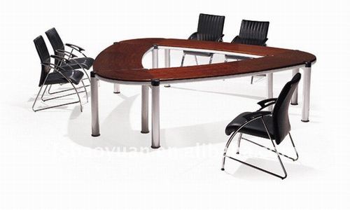 Triangle Conference Table - Color: Brown