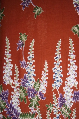 Viscose Cotton Fabrics - Floral Printed Soft Lightweight Fabric | Suitable For Dressmaking & Home Decor, Casual Style, Non-stretchable, Smooth Texture