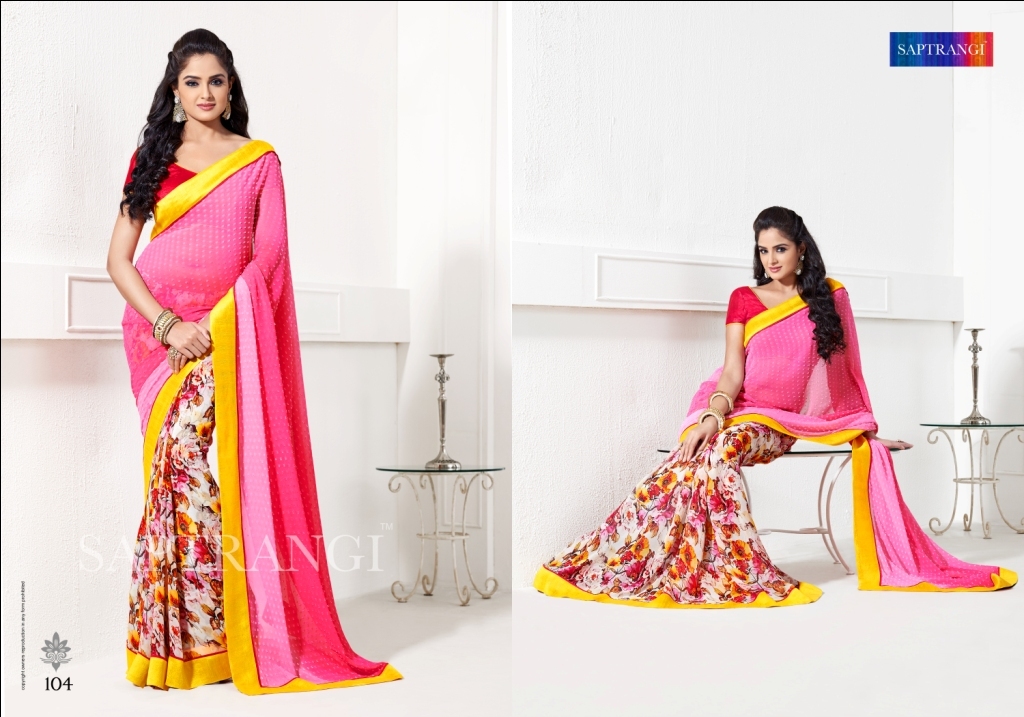 Saptrangi Silk Jacord Digital Print Saree Season 0