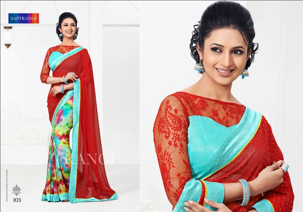Saptrangi Silk Jacord Digital Print Saree Season 0