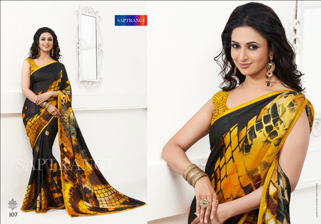Saptrangi Silk Jacord Digital Print Saree Season 0