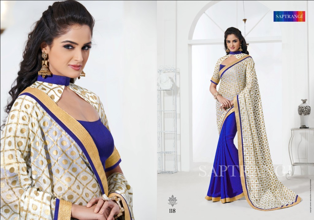 Saptrangi Silk Jacord Digital Print Saree Season 0