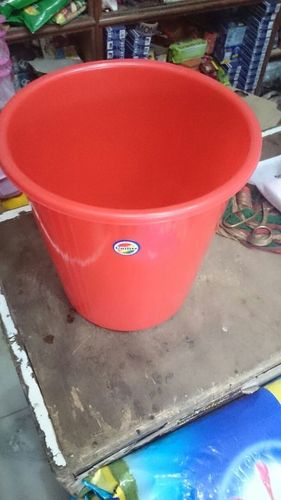 Home Bucket - Plastic Material, 1 Year Shelf Life | Ideal for Cleaning in Bathroom and Home, Versatile Color Options